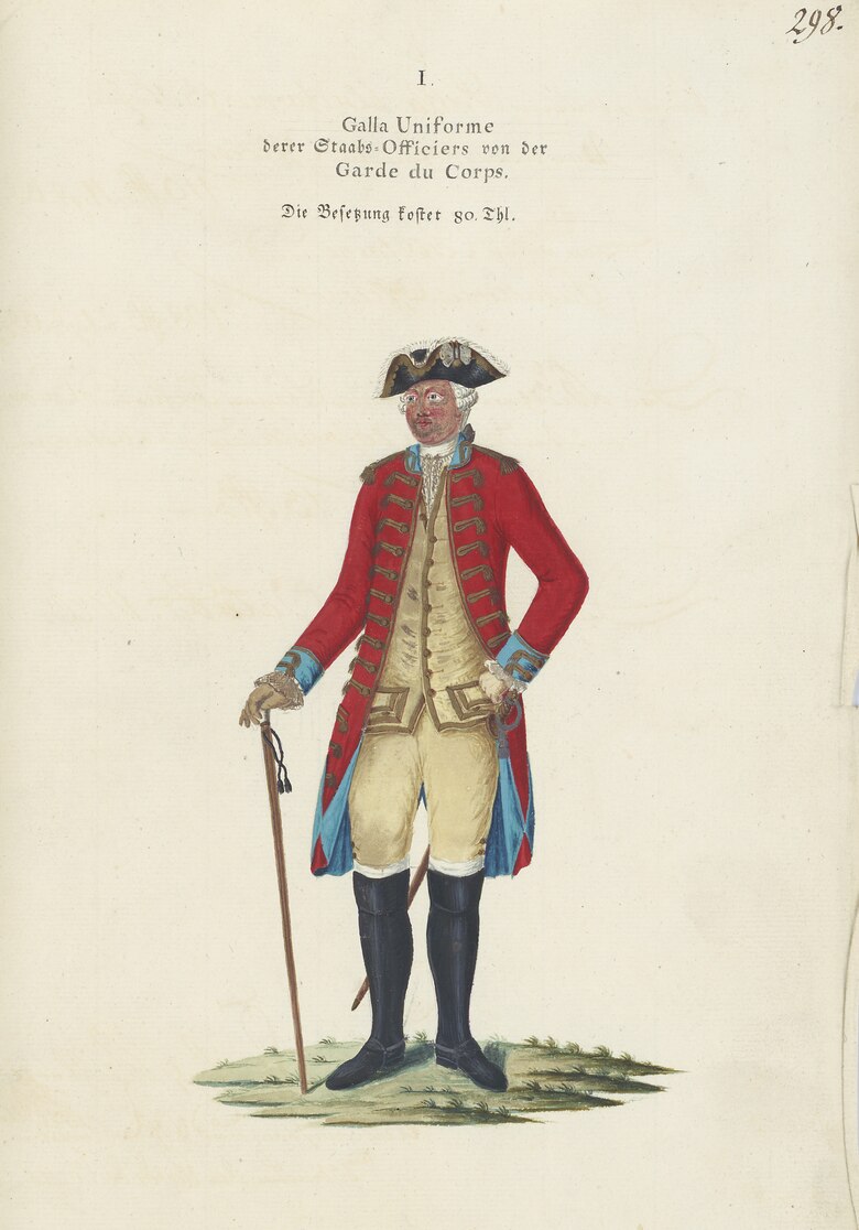 Der Scan zeigt einen Offizier in Galauniform.