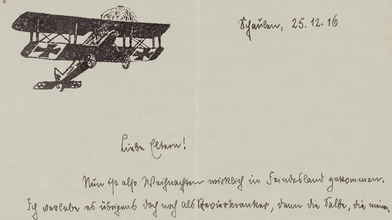 Der Scan zeigt einen Feldpostbrief.