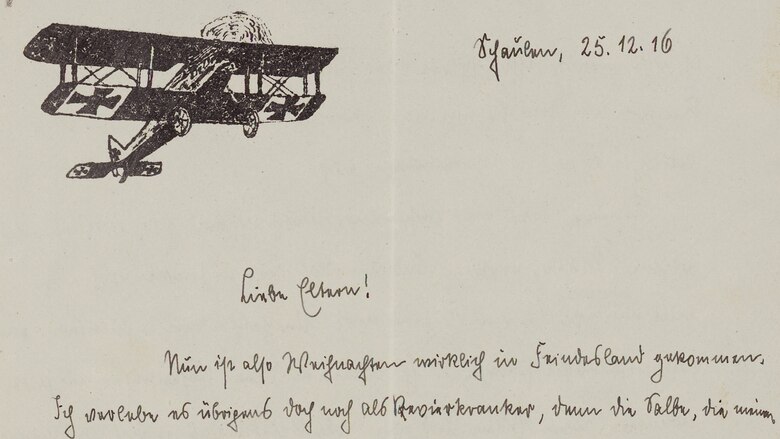 Der Scan zeigt einen Feldpostbrief.