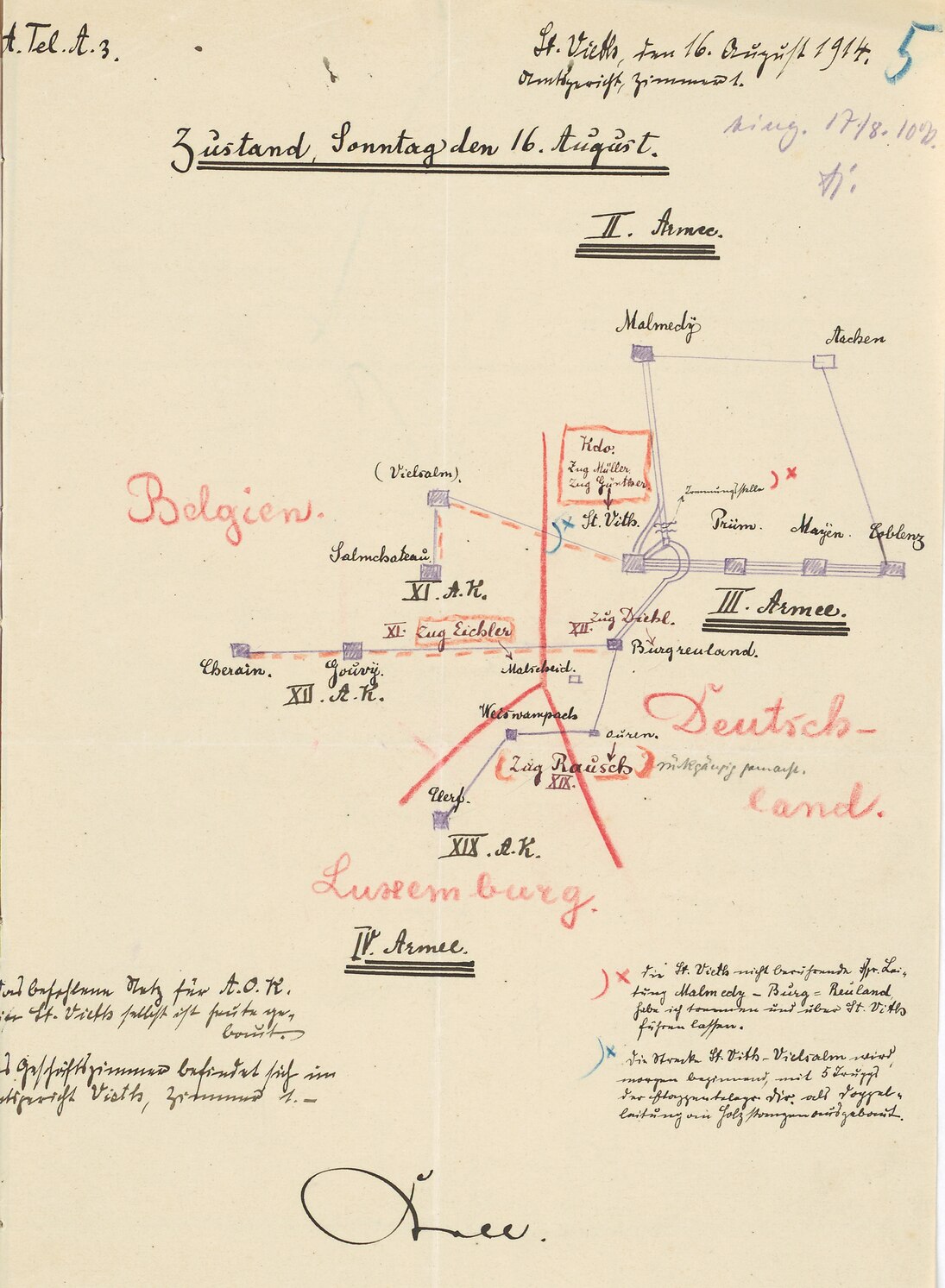 Ausschnitt aus Kriegstagebuch