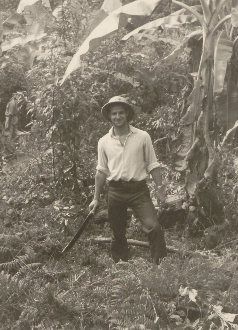Wolf-Dietrich Speck von Sternburg im Urwald bei Tingo Maria, Peru, 1960