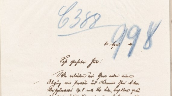 Der Scan zeigt ein Kopierbuch mit blauer Schrift.
