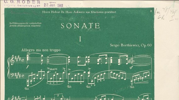 Der Scan zeigt Musikalien.