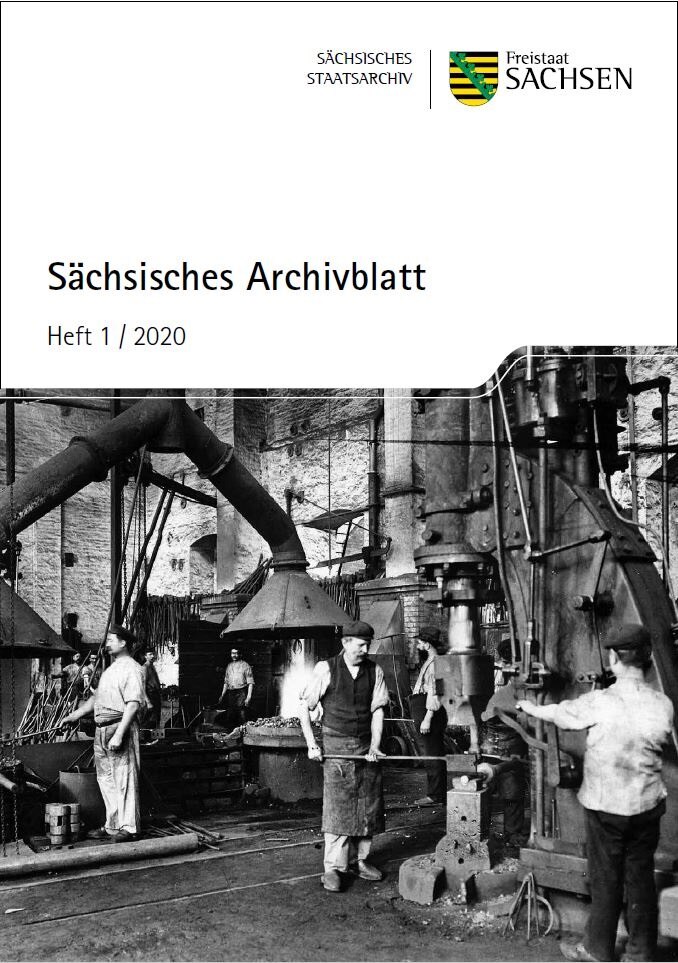 Titelblatt Sächsisches Archivblatt Heft 1 2020