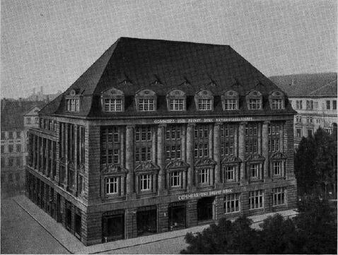 Filiale Leipzig der Commerz- und Privatbank AG, Tröndlinring 3, vor 1923 (SächsStA-L, Bibliothek)