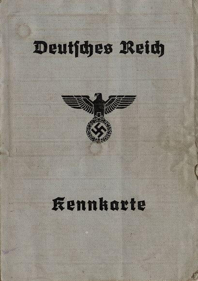 Kennkarte, 1939 (SächsStA-L, 20124 Amtsgericht Leipzig, Nr. 1895)